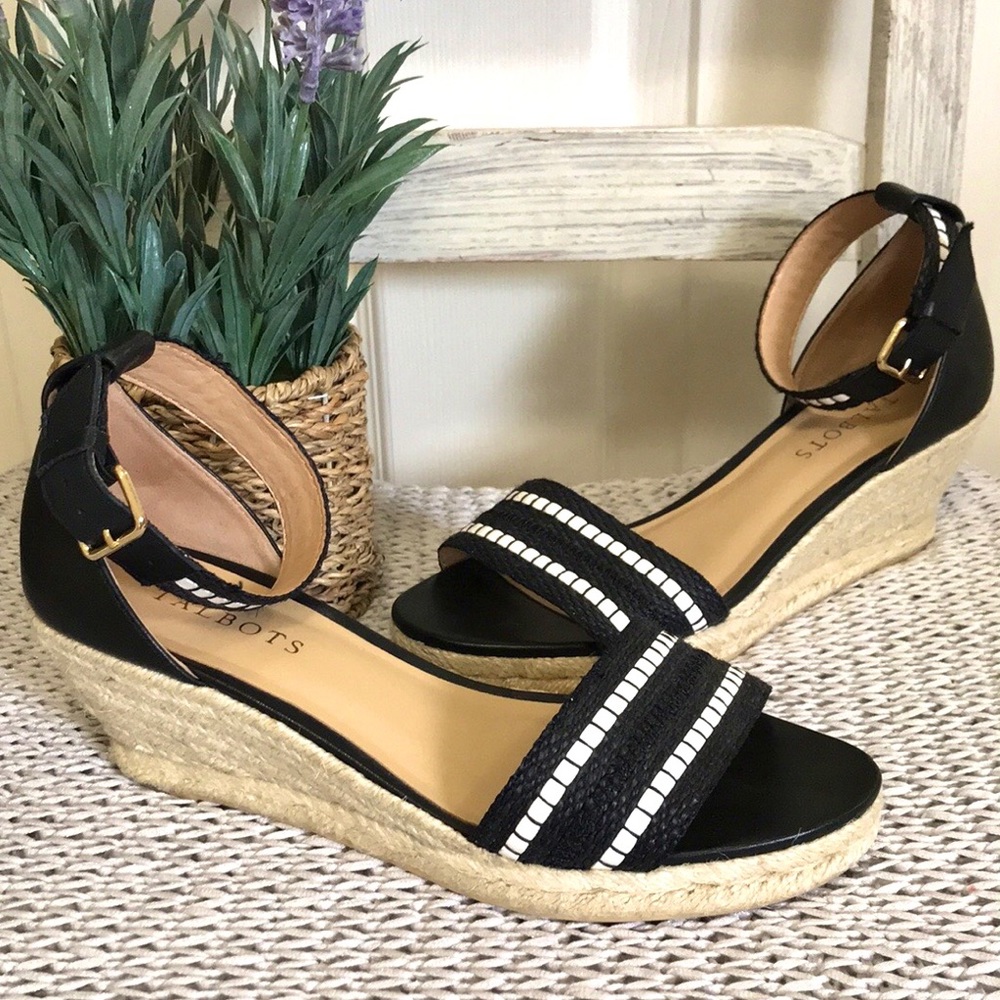 Talbots Lindsay Espadrille Wedge Sandal